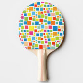 Niedliche Quadrat-Muster Tischtennis Schläger (Rückseite)