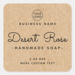 Niedliche, quadratische Papieretiketten Quadratischer Aufkleber