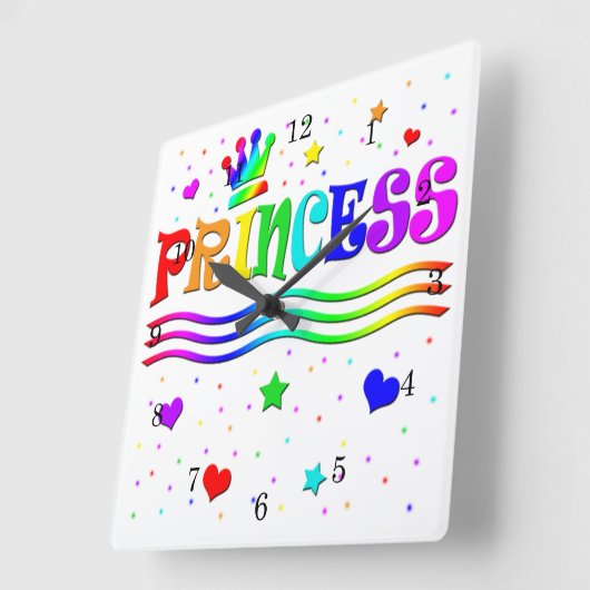 Niedliche Quadratische Wanduhr (Winkel)