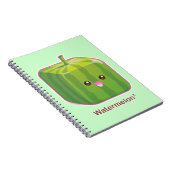 Niedliche quadratische Wassermelone Notizblock (Rechte Seite)