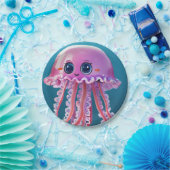 niedliche Qualle Pappteller (Party)