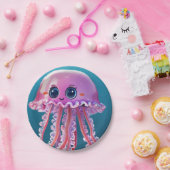 niedliche Qualle Pappteller (Party)