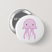 Niedliche Quallen Button (Vorne & Hinten)