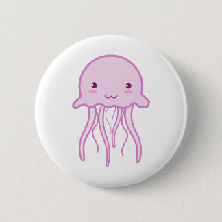 Niedliche Quallen Button