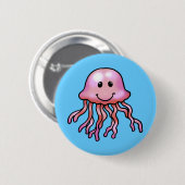 Niedliche Quallen Button (Vorne & Hinten)
