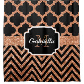 Niedliche Quatrefolie Duschvorhang (Vorderseite)