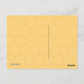NIEDLICHE QUEEN BEE HORIZONTAL POSTCARD POSTKARTE (Rückseite)