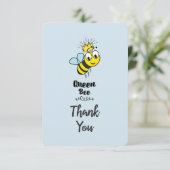 Niedliche Queen Bee with Crown Danke (Stehend Vorderseite)