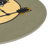 NIEDLICHE QUEEN BEEN RUNDE GLAS SCHNITTSTELLE SCHNEIDEBRETT (Ecke)