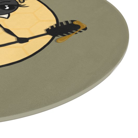 NIEDLICHE QUEEN BEEN RUNDE GLAS SCHNITTSTELLE SCHNEIDEBRETT (Ecke)