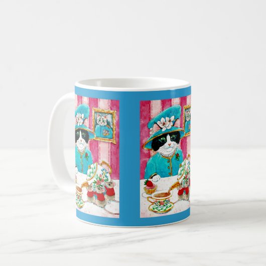 Niedliche Queen Cat Cam Tee Tasse (Vorderseite Links)