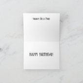 Niedliche Quirky Birthday Girl Faltkarte (Innenseite)