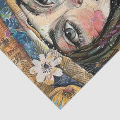 NIEDLICHE QUIRKY BOHO MÄDCHENDEKOUPATION SEIDENPAPIER (Ausschnitt)