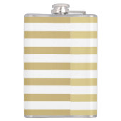 Niedliche Quirky Whimsical Mouses-Stripes Flachmann (Rückseite)