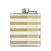 Niedliche Quirky Whimsical Mouses-Stripes Flachmann (Rückseite)