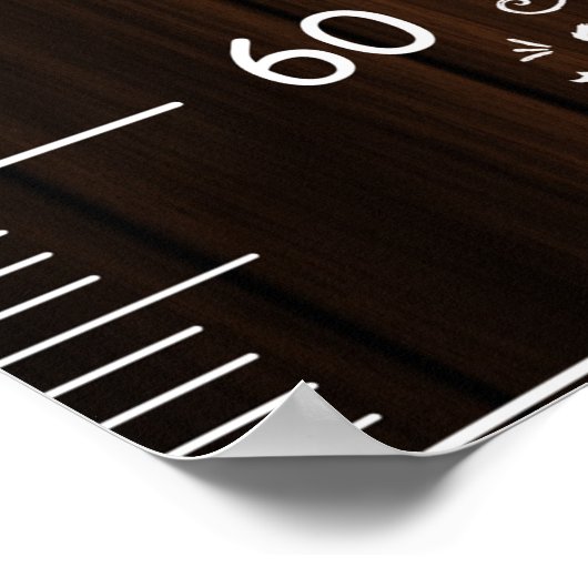 Niedliche Quotes Wachstumstabelle Poster (Ecke)