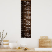 Niedliche Quotes Wachstumstabelle Poster (Küche)