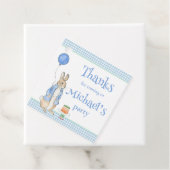 Niedliche Rabbit Blue Geburtstagsparty Danke Geschenkanhänger (Beispiel)