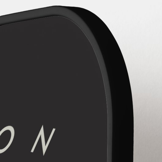 Niedliche Raccoon-Abbildung Personalisierter Name Pickleball Schläger (Linke Seite)