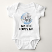 Niedliche Raccoon-Blume Lieben Baby Strampler (Vorderseite)