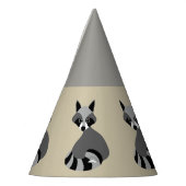 Niedliche Raccoon-Grafik Partyhütchen (Links)