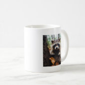 Niedliche Raccoon Tasse - Süße Tier Tasse (VorderseiteRechts)