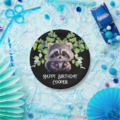 Niedliche Raccoon-Waldtiere Waldfreunde Pappteller (Party)