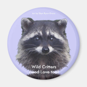 Niedliche Raccoon Wildlife Magnete Magnet