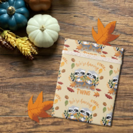 Niedliche Raccoons gewinnen neues Baby Wrapping Pa Geschenkpapier