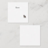 Niedliche Racoon-Karte Mitteilungskarte (Vorne/Hinten)