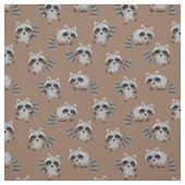 Niedliche Racoons Stoff (Muster)