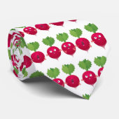 Niedliche Radieschen singend Trio Cartoon Gemüse Krawatte (Gerollt)