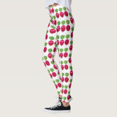 Niedliche Radieschen singend Trio Cartoon Gemüse Leggings (Links)