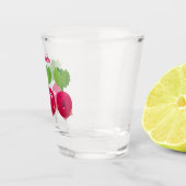 Niedliche Radieschen singend Trio Cartoon Gemüse Schnapsglas (Rechts)