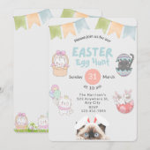 Niedliche Ragdoll Cat Bunny Oaster individuell ein Einladung (Vorne/Hinten)