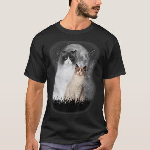 niedliche Ragdoll Katze mit Moon Ragdoll Katze Hau T-Shirt