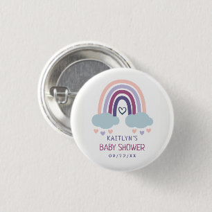 Niedliche Rainbow Baby Dusche Button