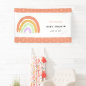 Niedliche Rainbow Baby Dusche Elegante Einfache Pf Banner (Insitu)