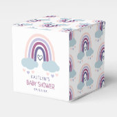 Niedliche Rainbow Baby Dusche Geschenkschachtel (Vorderseite)