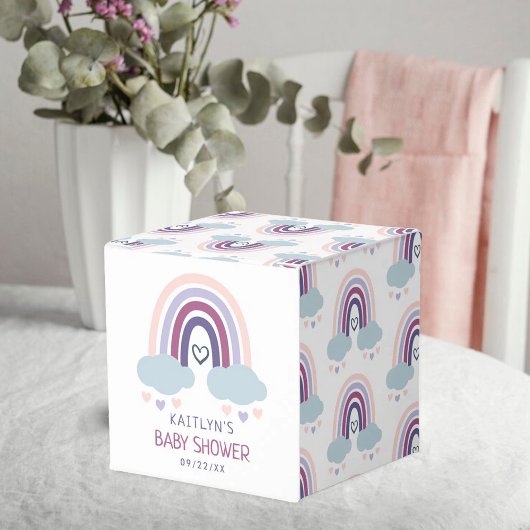 Niedliche Rainbow Baby Dusche Geschenkschachtel