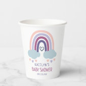 Niedliche Rainbow Baby Dusche Pappbecher (Vorderseite)