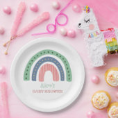 Niedliche Rainbow Baby Dusche Pappteller (Party)