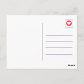 Niedliche Rainbow Cat Paws Up Happy Birthday Postkarte (Rückseite)