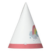 NIEDLICHE RAINBOW CLOUDS Kawaii Party Pastellfarbe Partyhütchen (Links)