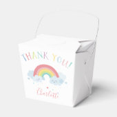 NIEDLICHE RAINBOW CLOUDS Kinder Pastellfarben Bild Geschenkschachtel (Vorderseite)