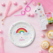 NIEDLICHE RAINBOW CLOUUDS Kinder helle Farben Bild Pappteller (Party)