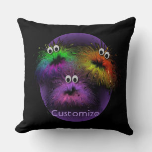 Niedliche Rainbow Critters Throw Kissen 2