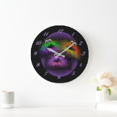 Niedliche Rainbow Critters Wall Clock Große Wanduhr (Zuhause)