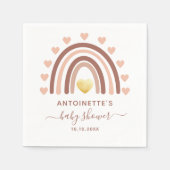 Niedliche Rainbow Custom Baby Dusche Serviette (Vorderseite)