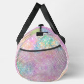 Niedliche Rainbow-Einhorn-Imitate Glitzer-Sterne-M Duffle Bag (Rechts)